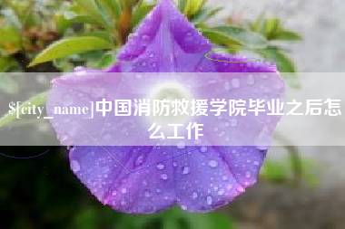 舞钢中国消防救援学院毕业之后怎么工作