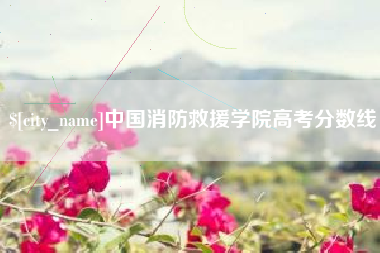舞钢中国消防救援学院高考分数线