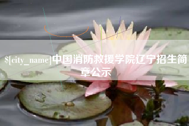 舞钢中国消防救援学院辽宁招生简章公示