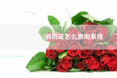 舞钢消防证怎么查询系统
