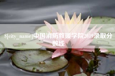 舞钢中国消防救援学院2019录取分数线