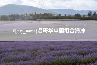 舞钢温哥华中国组合滑冰