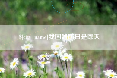 舞钢我国消防日是哪天