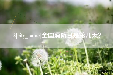 舞钢全国消防日是第几天？
