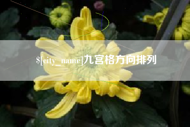 舞钢九宫格方向排列