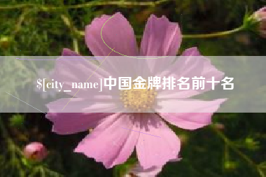 舞钢中国金牌排名前十名