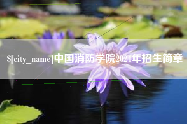 舞钢中国消防学院2024年招生简章