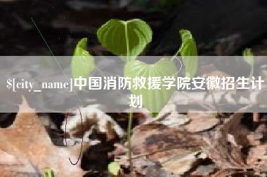 舞钢中国消防救援学院安徽招生计划