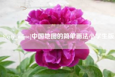 舞钢中国地图的简单画法小学生版