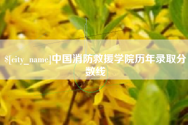 舞钢中国消防救援学院历年录取分数线