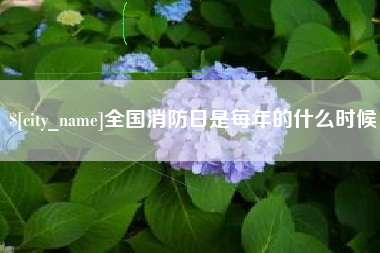 舞钢全国消防日是每年的什么时候