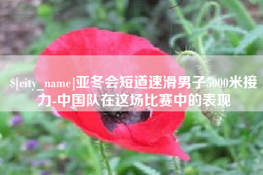 舞钢亚冬会短道速滑男子5000米接力-中国队在这场比赛中的表现