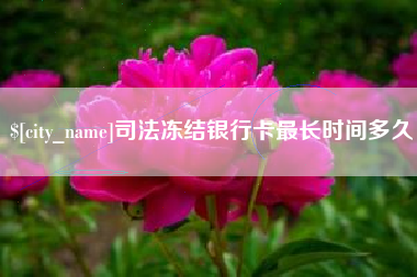 舞钢司法冻结银行卡最长时间多久