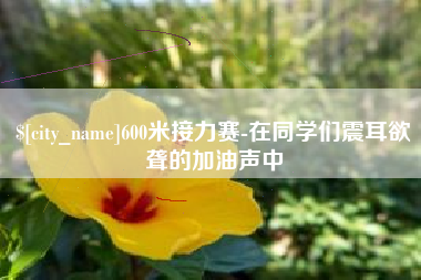 舞钢600米接力赛-在同学们震耳欲聋的加油声中