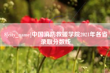 舞钢中国消防救援学院2021年各省录取分数线