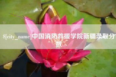 舞钢中国消防救援学院新疆录取分数