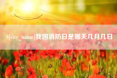舞钢我国消防日是哪天几月几日