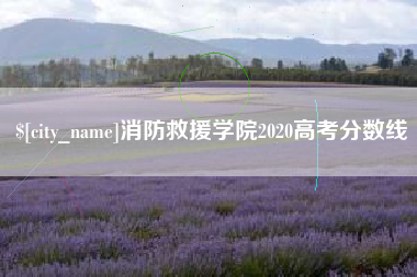 舞钢消防救援学院2020高考分数线