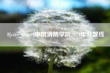 舞钢中国消防学院2024年分数线