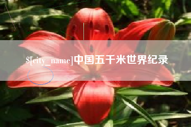 舞钢中国五千米世界纪录
