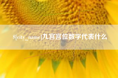 舞钢九宫宫位数字代表什么