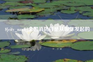 舞钢全国消防日是从哪年发起的