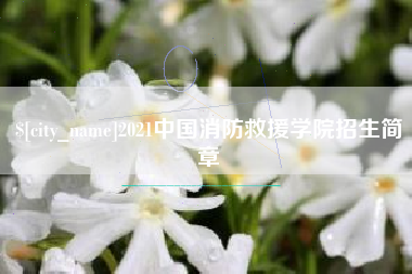舞钢2021中国消防救援学院招生简章