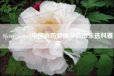 舞钢中国消防救援学院山东选科要求