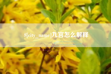 舞钢九宫怎么解释