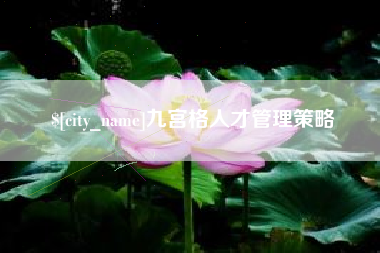 舞钢九宫格人才管理策略