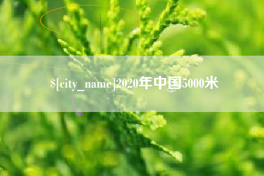 舞钢2020年中国5000米
