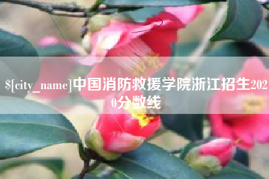 舞钢中国消防救援学院浙江招生2020分数线