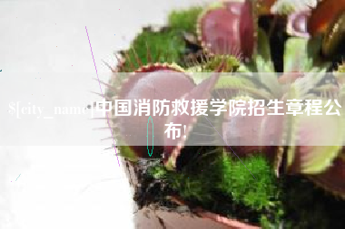 舞钢中国消防救援学院招生章程公布!